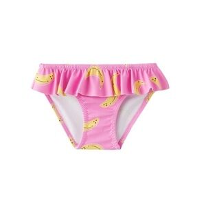 NWT Zara girls pink ruffle banana print bikini swimsuit bottoms size 4 5 years